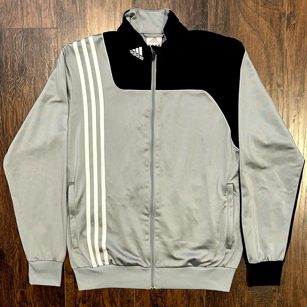 Adidas Vintage Track Jacket Bhutan Worldwide Grey Black